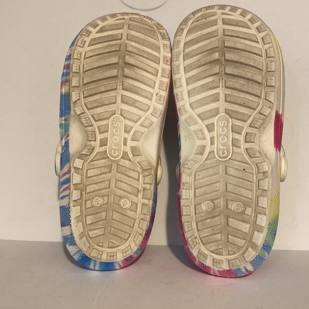 Crocs ClassicVacay Vibes Tie Dyed Lined Clogs - Picture 8 of 9